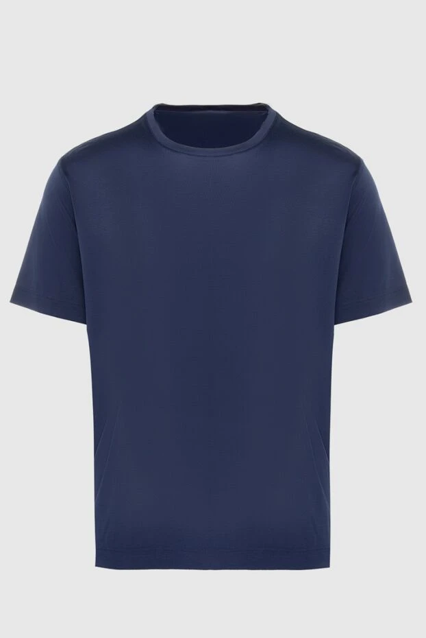 Zilli man blue silk t-shirt for men buy with prices and photos 167684 - photo 1