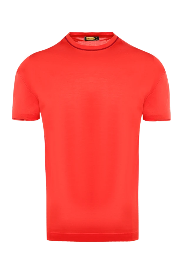 Zilli red cotton t-shirt for men 167691 - photo 1