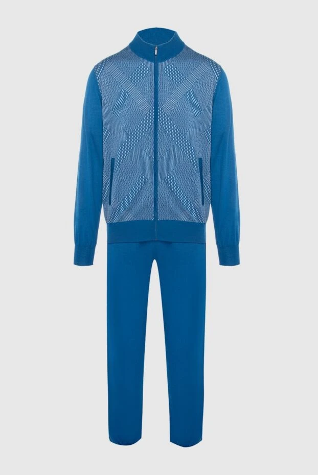 Zilli man men's sports suit made of cashmere and silk, blue buy with prices and photos 167710 - photo 1