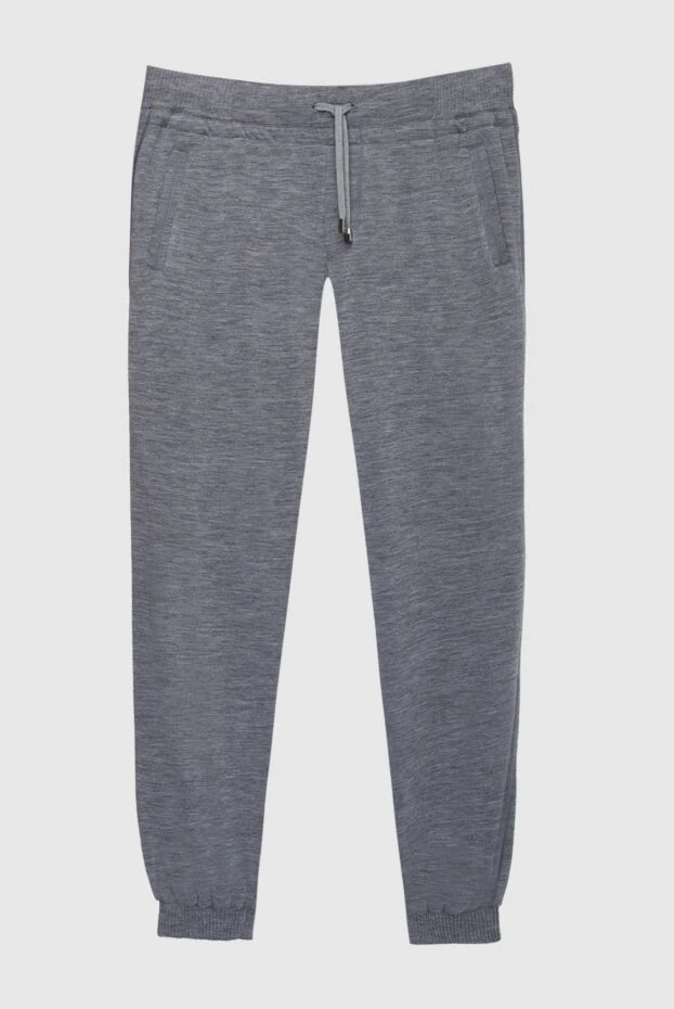 Zilli man men's sports trousers made of wool, silk and polyamide, gray buy with prices and photos 167715 - photo 1
