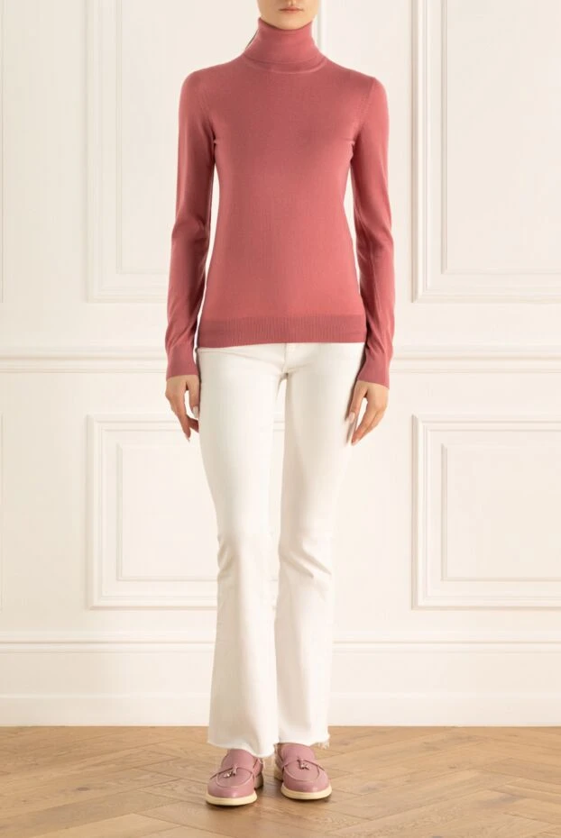 Loro Piana woman pink cashmere golf for women buy with prices and photos 167734 - photo 2