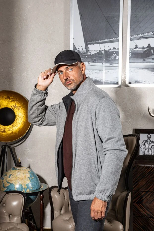 Loro Piana double-sided jacket made of smooth nylon and grey jersey 167736 - photo 2