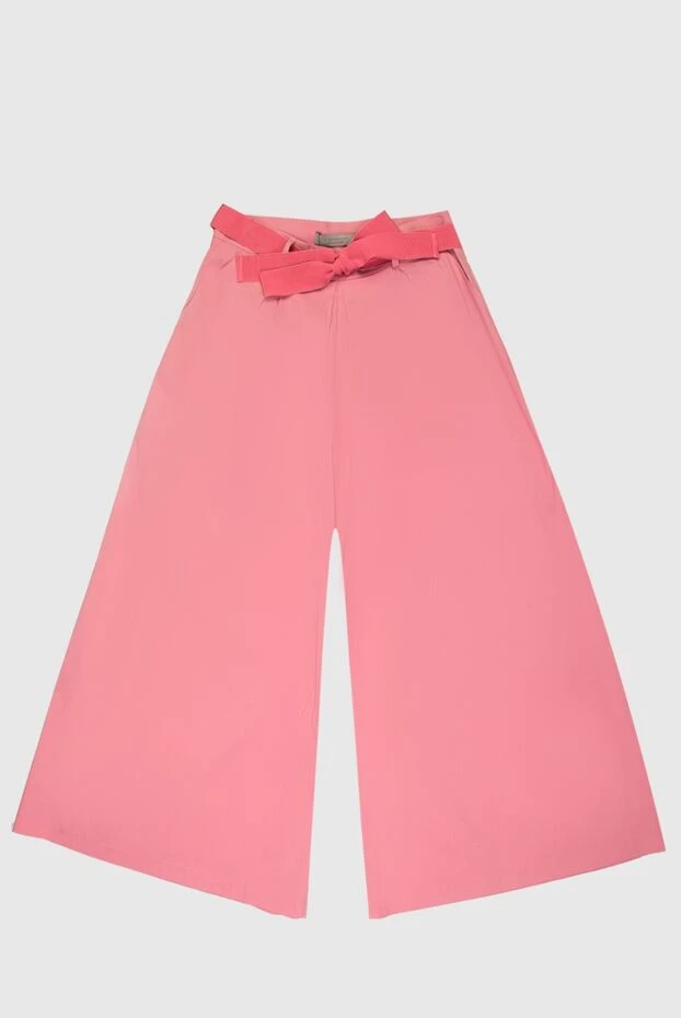 D.Exterior woman pink cotton and polyamide trousers for women 167778 - photo 1