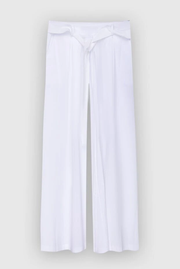 D.Exterior woman white cotton and polyamide trousers for women buy with prices and photos 167779 - photo 1