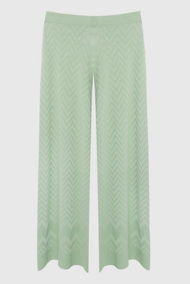 D.Exterior woman green viscose and polyester trousers for women buy with prices and photos 167784 - photo 1