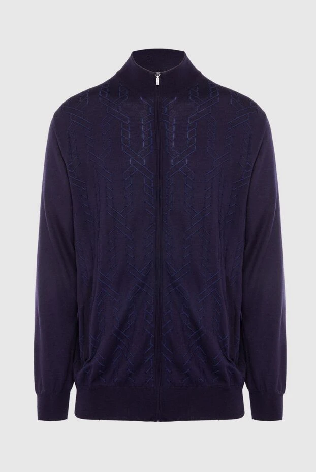 Zilli man men's cashmere and silk cardigan purple buy with prices and photos 167809 - photo 1