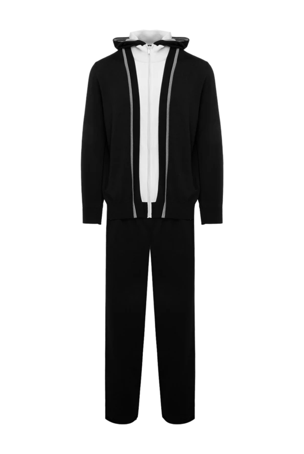 Zilli men's sports suit made of cashmere and silk black 167813 - photo 1