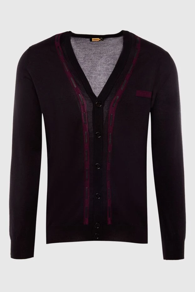 Zilli man men's cashmere and silk cardigan black buy with prices and photos 167820 - photo 1