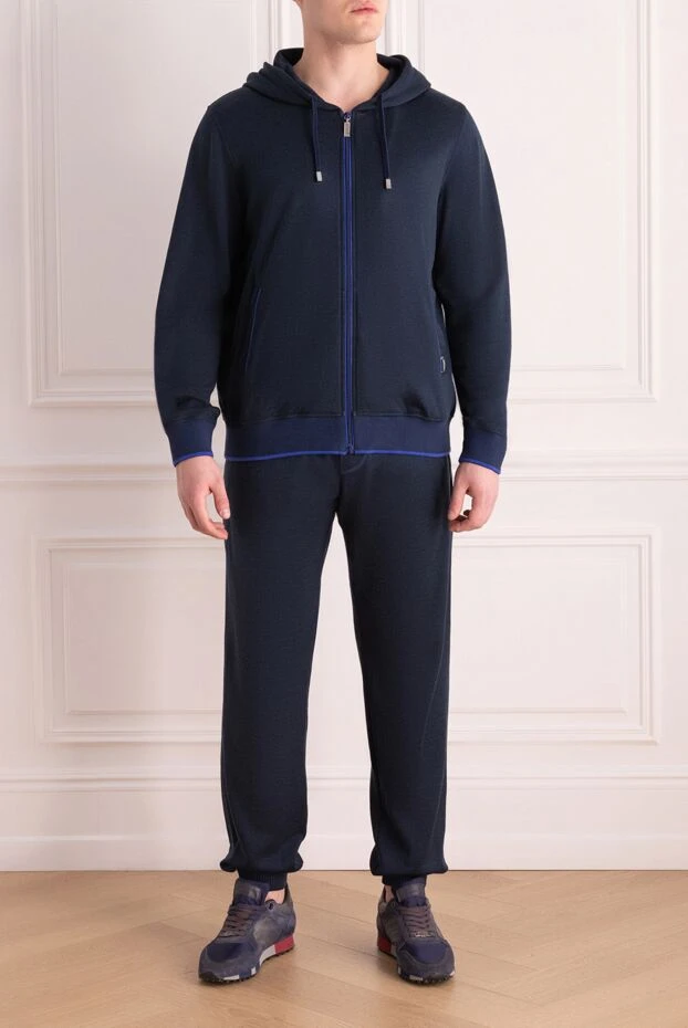 Zilli man men's sports suit made of polyamide, wool and silk, blue buy with prices and photos 167823 - photo 2