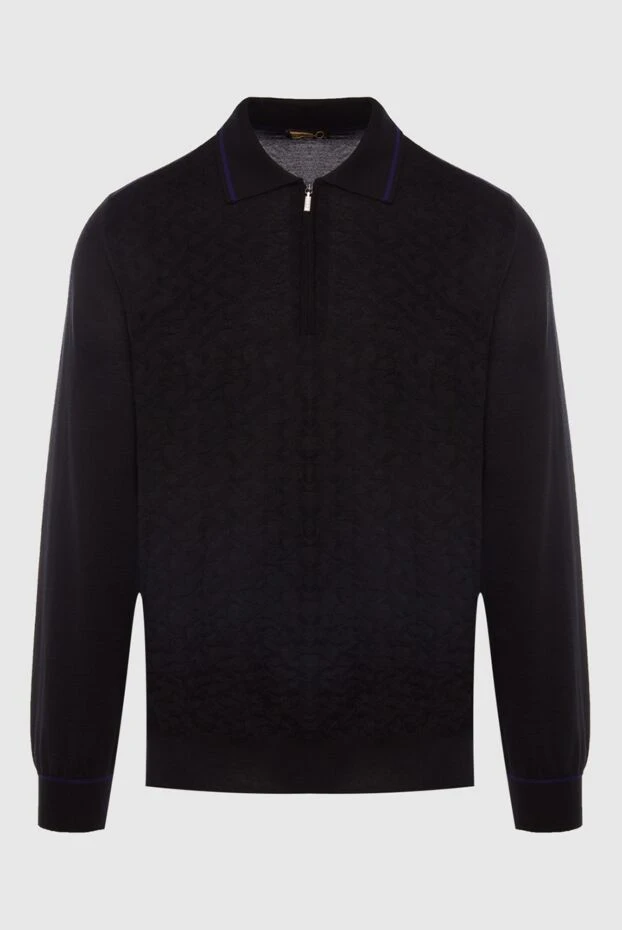 Zilli man long sleeve polo in silk and cashmere black for men buy with prices and photos 167827 - photo 1