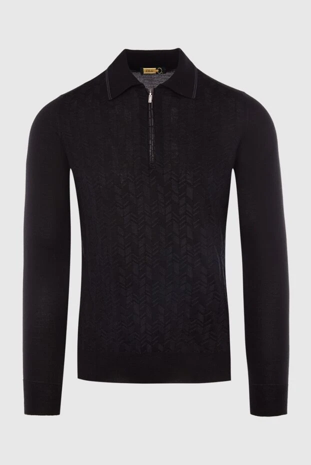 Zilli man long sleeve polo in silk and cashmere black for men buy with prices and photos 167831 - photo 1