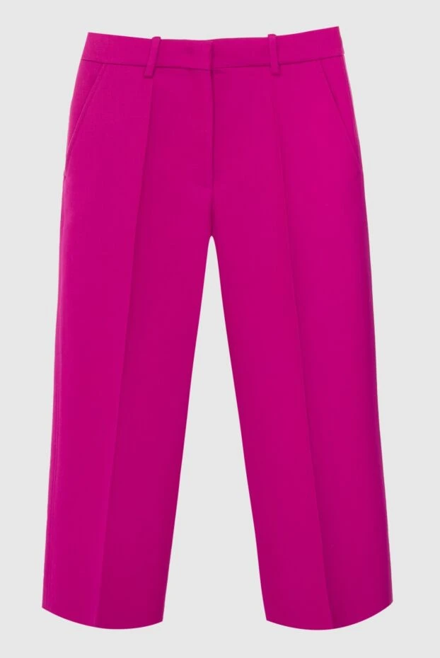Valentino женские брюки из шерсти розовые женские купить с ценами и фото 167840 - фото 1