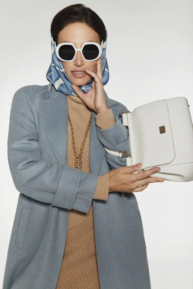 Dior сонцезахисні окуляри жіночі білі круглі з лого на дужках 167859 - фото 3