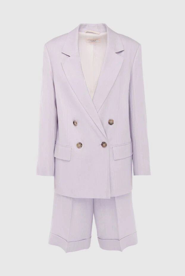 Peserico woman women's purple suit with linen shorts buy with prices and photos 167870 - photo 1
