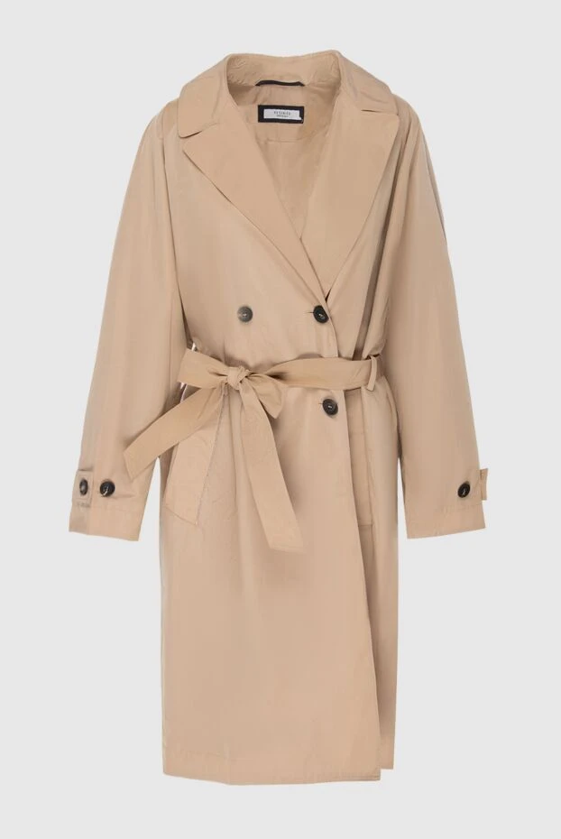 Peserico woman women's beige polyester coat 167872 - photo 1