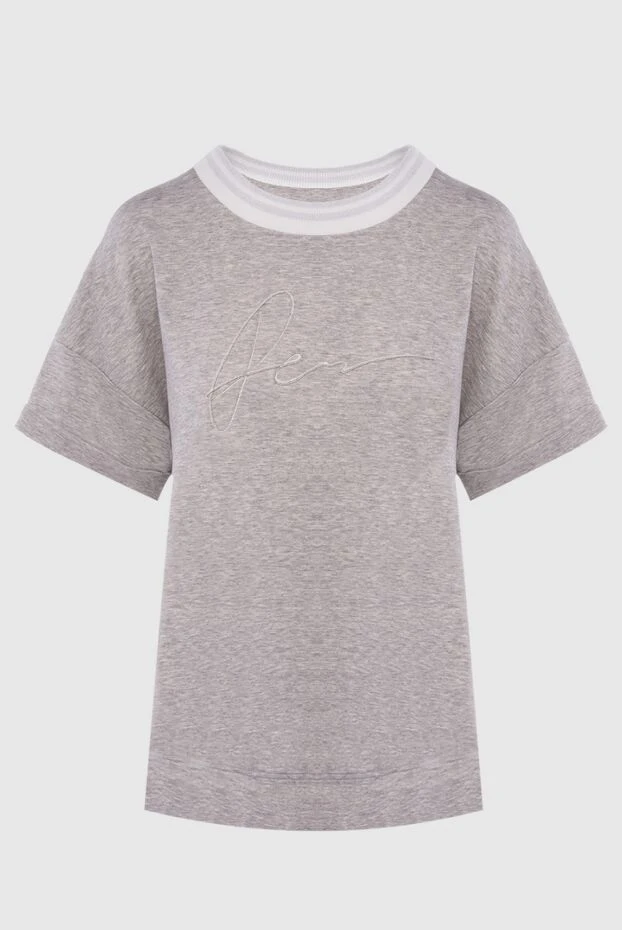 Peserico женские футболка из хлопка серая женская купить с ценами и фото 167879 - фото 1