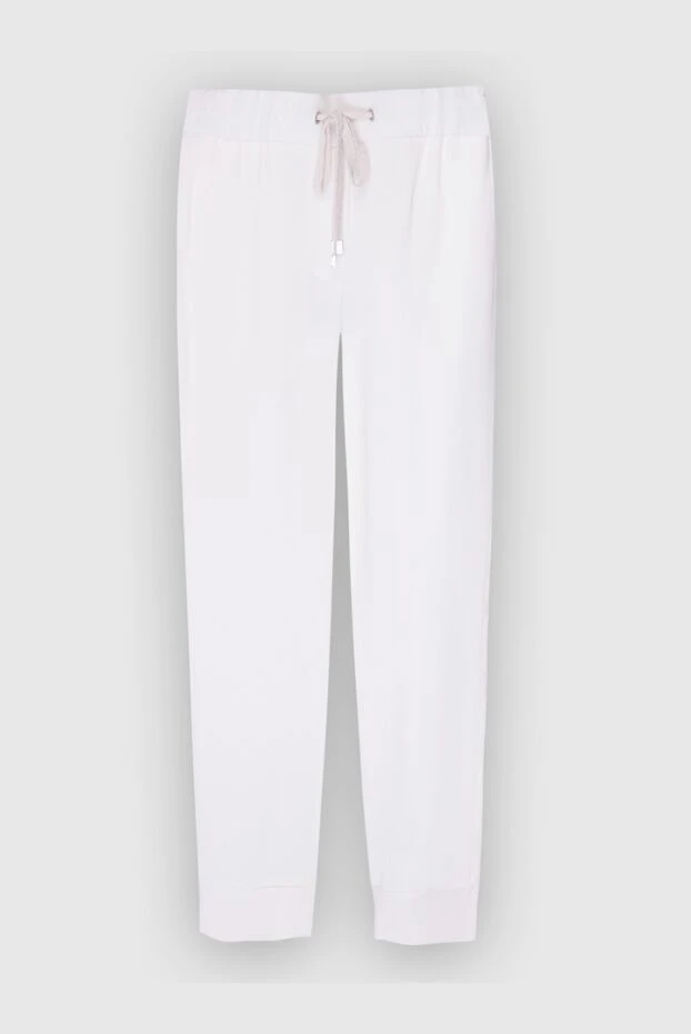 Peserico woman white viscose trousers for women buy with prices and photos 167899 - photo 1