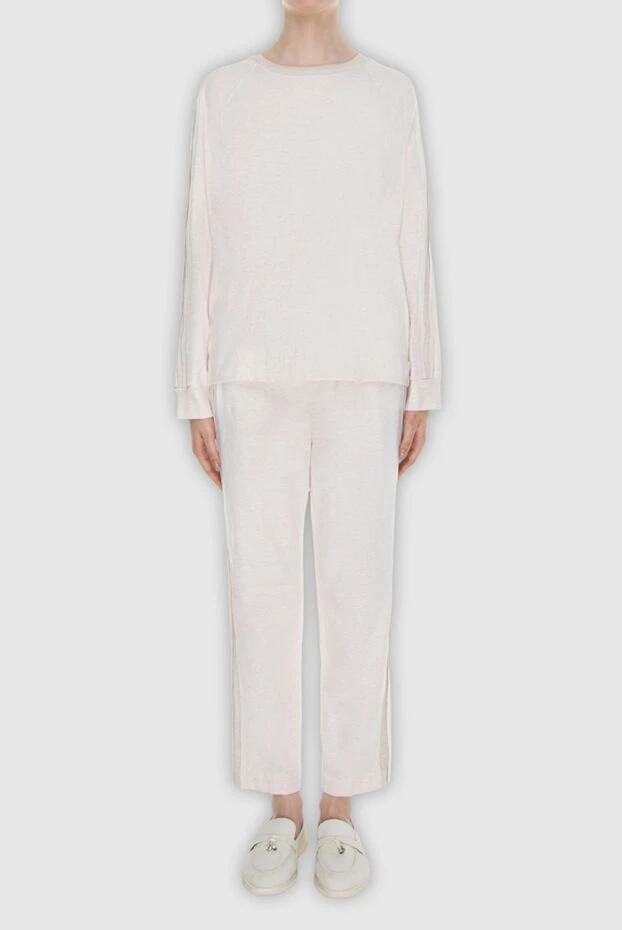 Peserico жіночі костюм прогулянковий з бавовни та еластану білий жіночий купити фото з цінами 167907 - фото 2