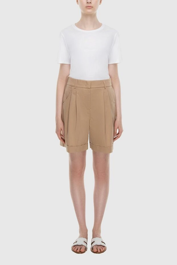 Peserico woman beige shorts for women 167910 - photo 2