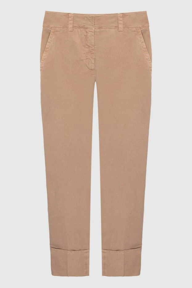 Peserico woman beige cotton trousers for women buy with prices and photos 167914 - photo 1