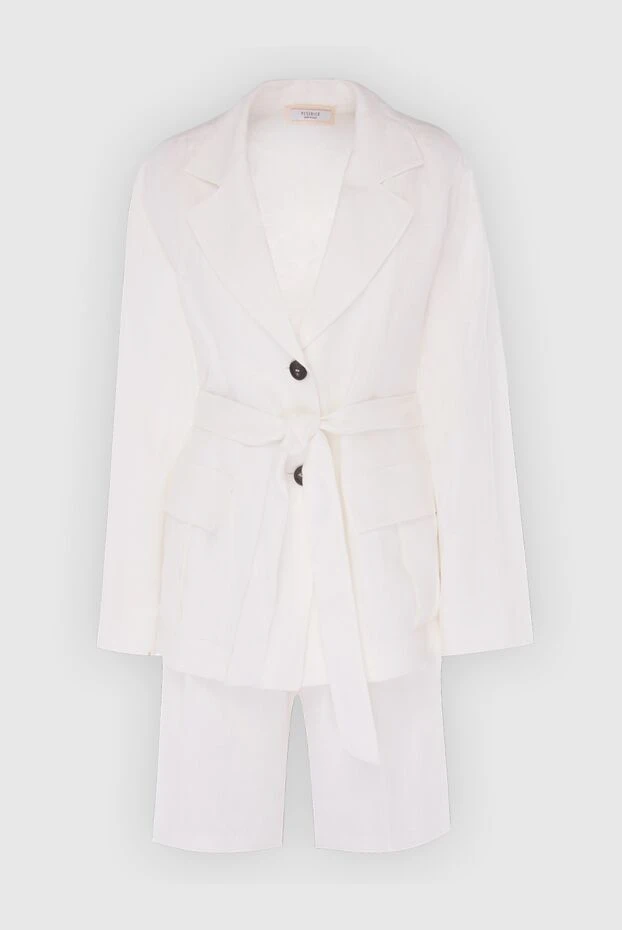 Peserico woman white women's suit with shorts made of cotton and viscose buy with prices and photos 167917 - photo 1