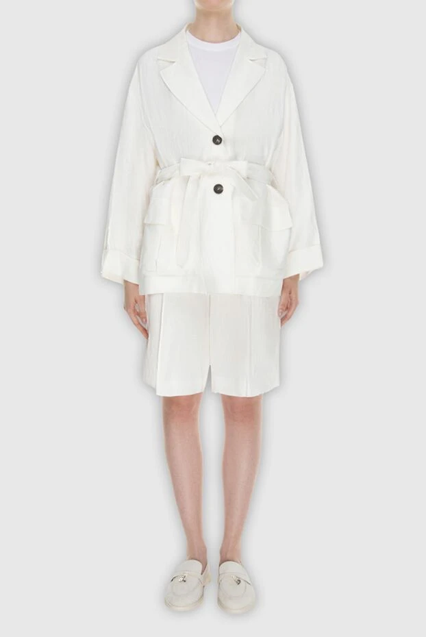 Peserico жіночі костюм з шортами з бавовни та віскози білий жіночий купити фото з цінами 167917 - фото 2