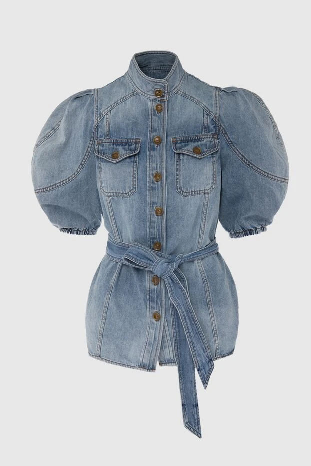 Denim jacket made of cotton blue for women