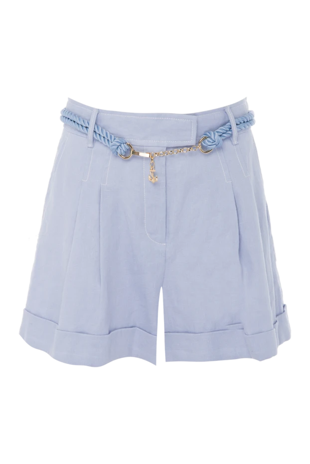 Zimmermann purple shorts for women with a woven belt 167927 - photo 1