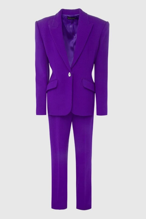 David Koma woman women's purple wool trouser suit buy with prices and photos 167950 - photo 1