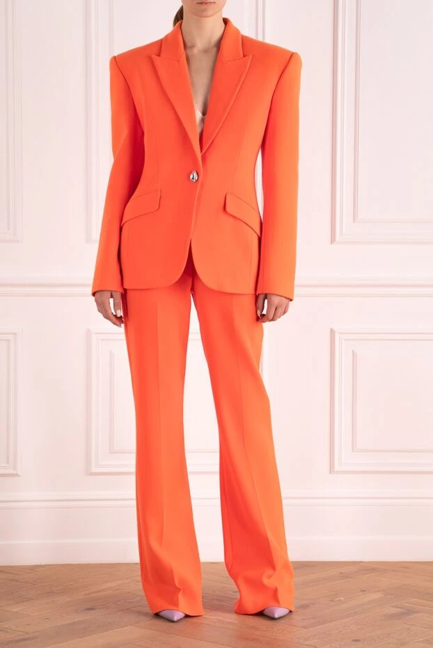David Koma жіночі брючний костюм з вовни помаранчевий жіночий купити фото з цінами 167951 - фото 2