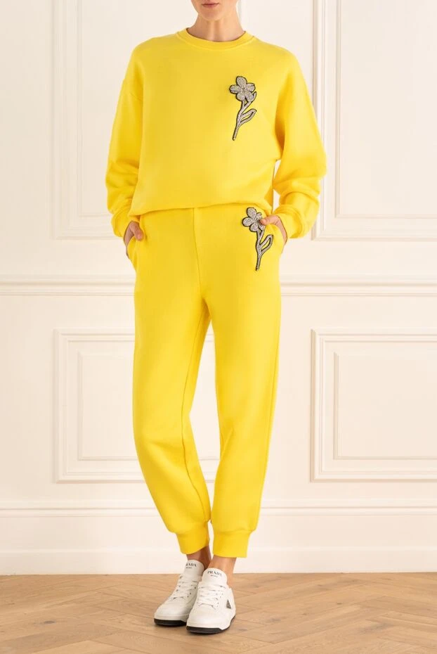 David Koma woman women's yellow walking suit made of cotton buy with prices and photos 167956 - photo 2