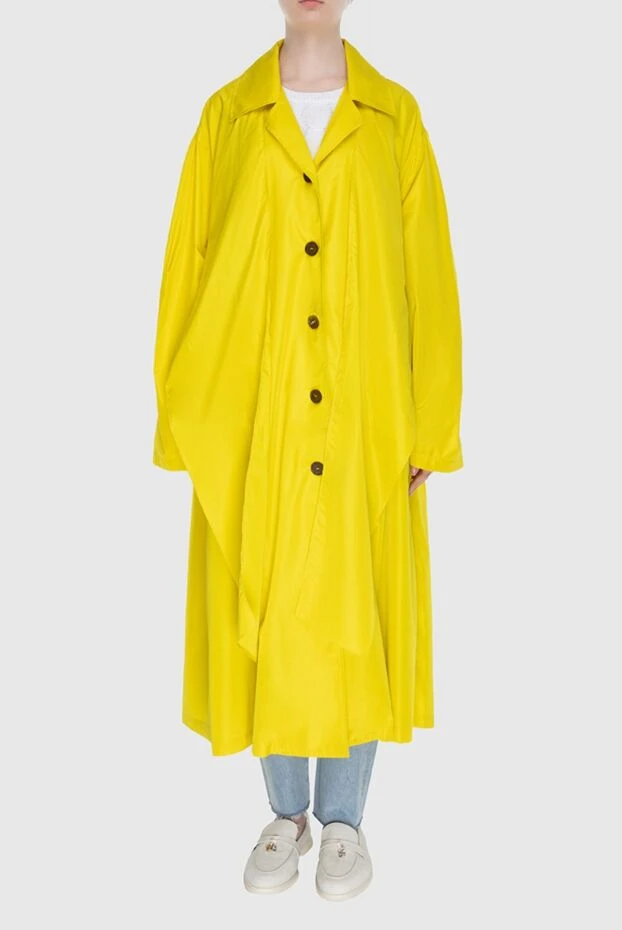 Erika Cavallini woman women's yellow polyester raincoat 167967 - photo 2