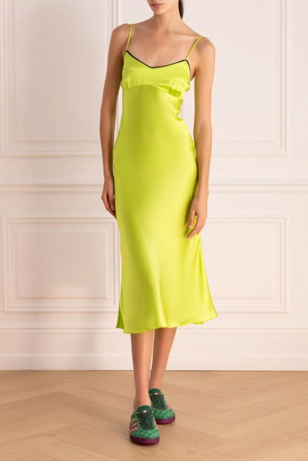 Erika Cavallini woman green viscose dress for women buy with prices and photos 167969 - photo 2