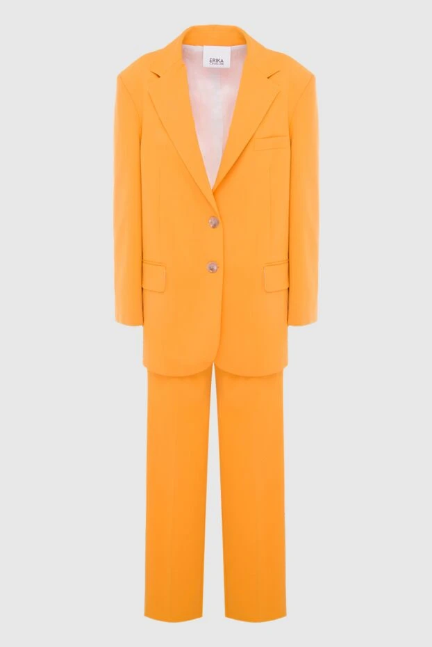 Erika Cavallini woman trouser suit made of polyester and viscose orange for women 167973 - photo 1