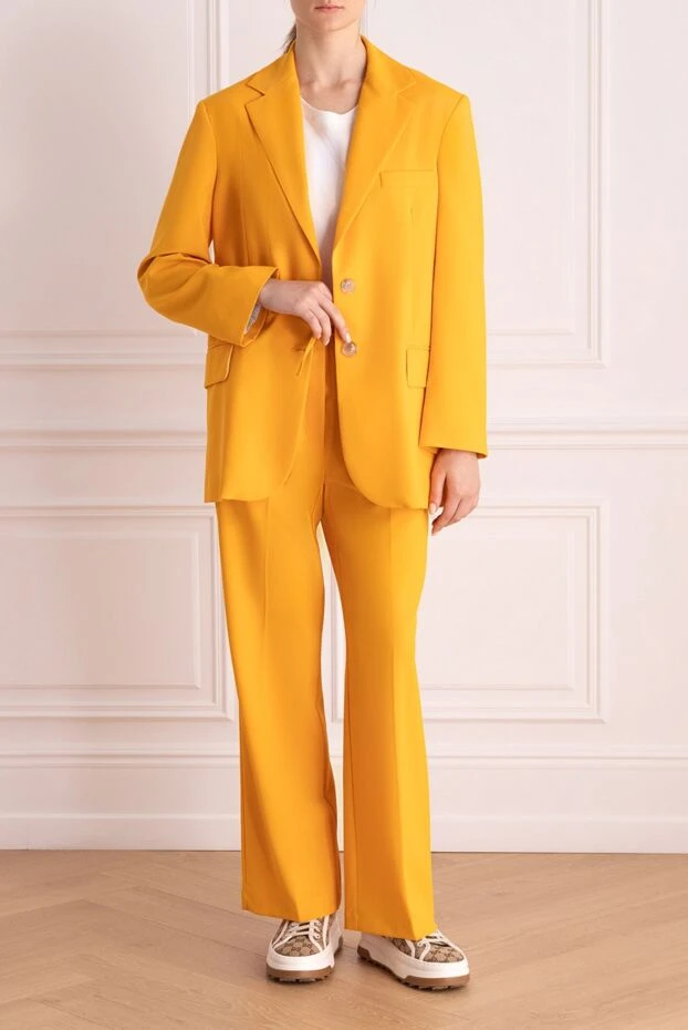 Erika Cavallini woman trouser suit made of polyester and viscose orange for women 167973 - photo 2