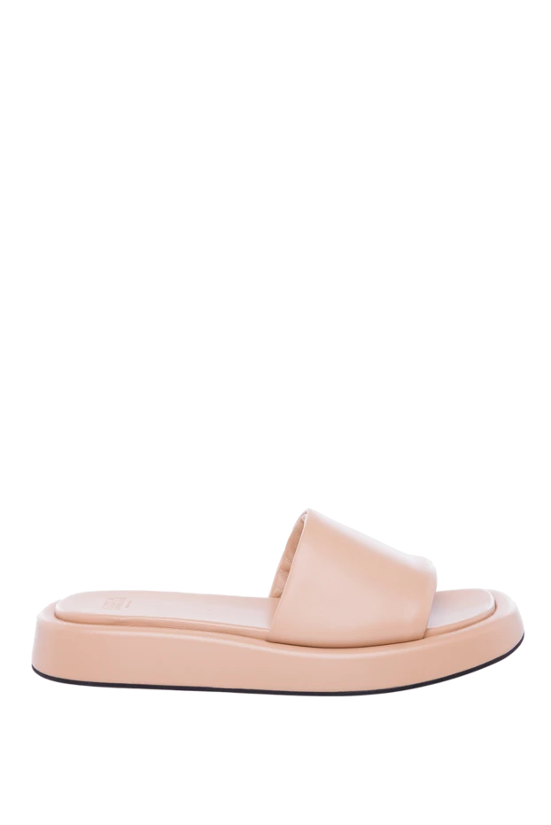 Erika Cavallini woman beige leather flip-flops for women buy with prices and photos 167983 - photo 1
