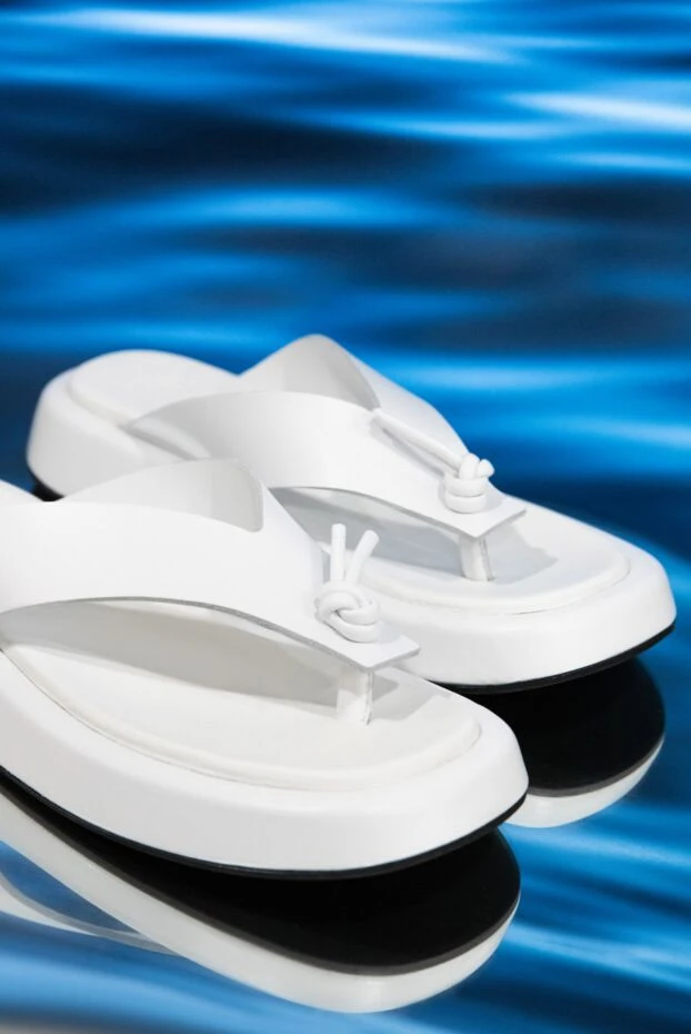 Erika Cavallini women's flip-flops, white 167986 - photo 2