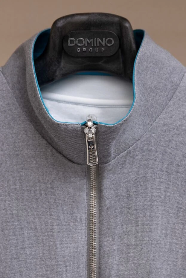 Loro Piana blue reversible vest in a combination of wind microfiber and knitted wool wish men's 167988 - photo 2