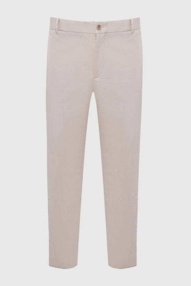 Loro Piana чоловічі штани з бавовни та еластану сірі чоловічі купити фото з цінами 167991 - фото 1