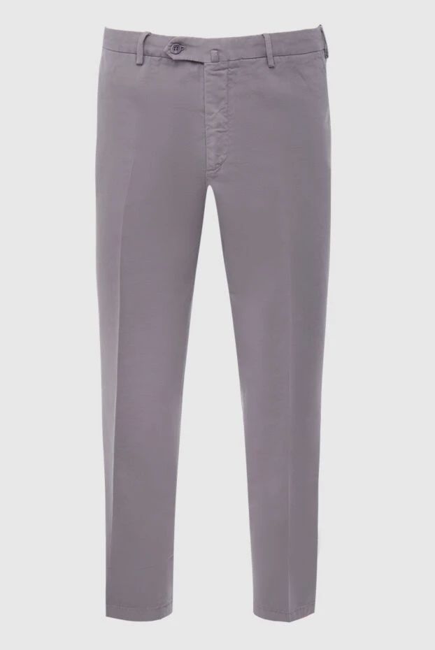 Loro Piana чоловічі штани з бавовни та еластану сірі чоловічі купити фото з цінами 167995 - фото 1