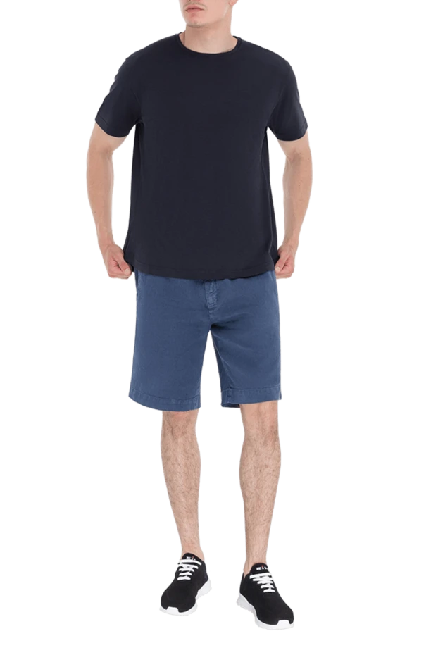Loro Piana мужские футболка из шелка и хлопка синяя мужская купить с ценами и фото 167997 - фото 2