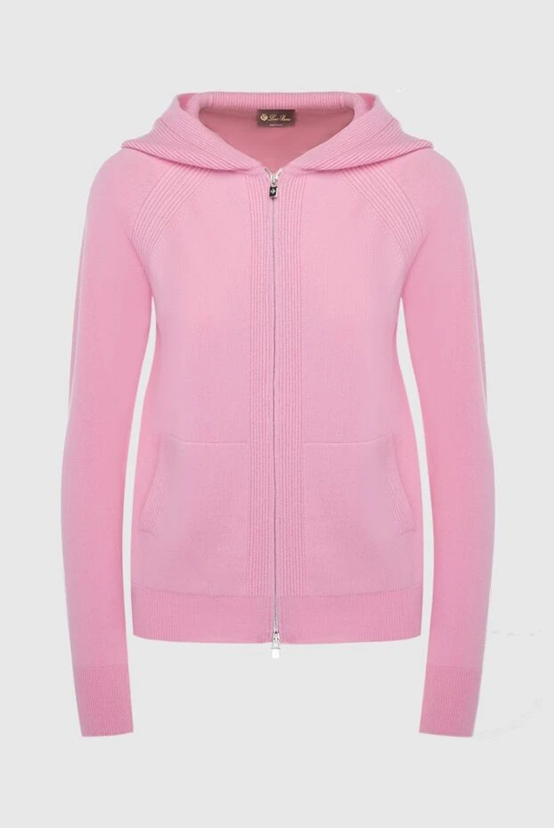 Loro Piana woman pink cashmere hoodie for women buy with prices and photos 167999 - photo 1