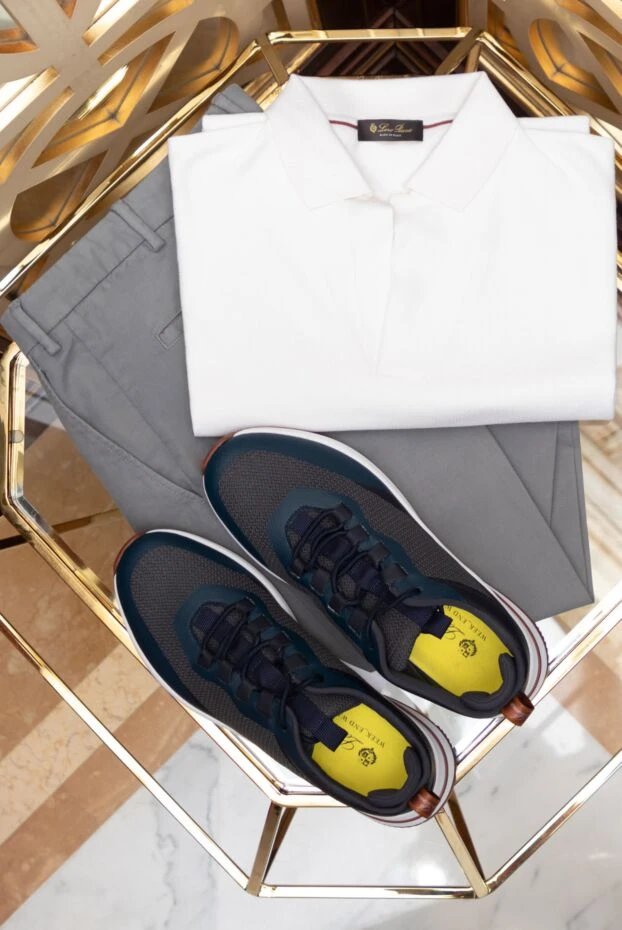 Loro Piana men's white slim-fit shirt made of thin cotton 168036 - photo 2