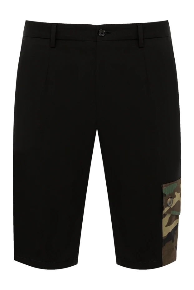 Dolce & Gabbana мужские шорты из хлопка черные мужские купить с ценами и фото 168072 - фото 1