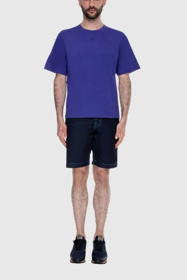 Dolce & Gabbana man purple cotton t-shirt for men 168078 - photo 2