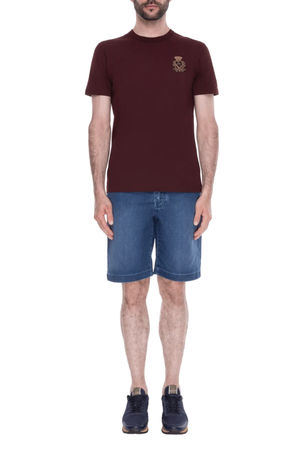 Dolce & Gabbana man cotton t-shirt burgundy for men buy with prices and photos 168079 - photo 2