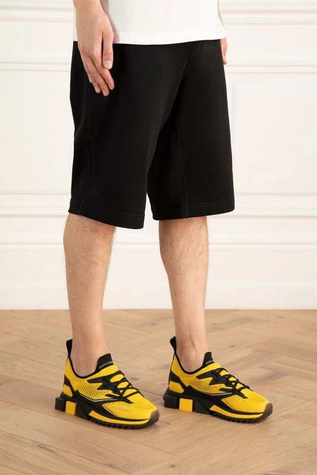 Dolce & Gabbana man polyester sneakers yellow for men 168081 - photo 2