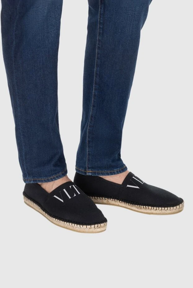 Valentino man espadrilles canvas black for men 168139 - photo 2