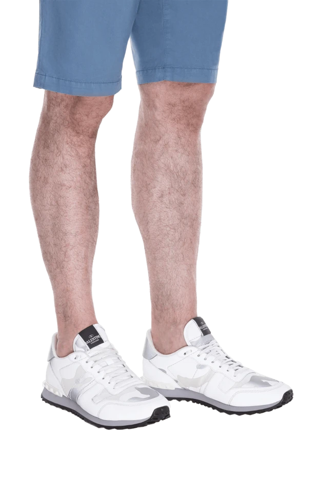 Valentino мужские кроссовки из кожи белые мужские купить с ценами и фото 168140 - фото 2