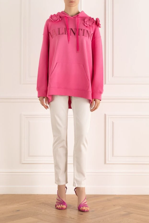 Valentino woman pink cotton hoodie for women buy with prices and photos 168154 - photo 2